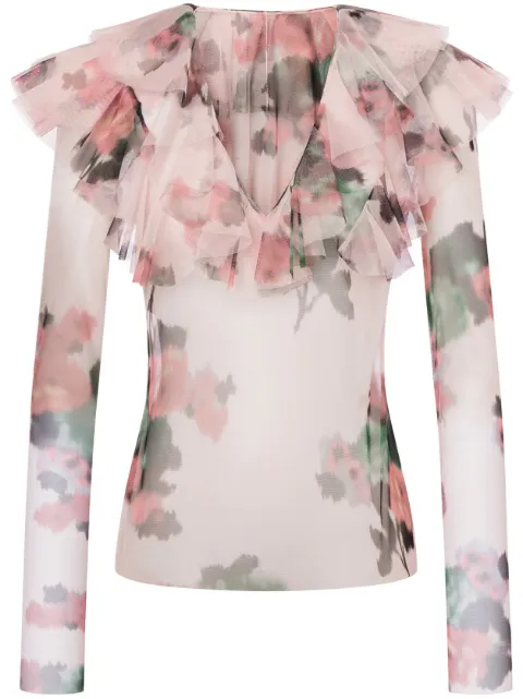 Philosophy Di Lorenzo Serafini floral-print blouse Pink AEF251G02140755