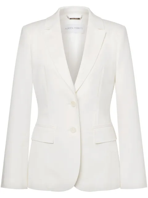 Alberta Ferretti single-breasted blazer White AEF251U05111624