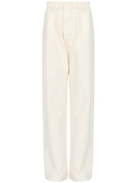 Maison Margiela wide-leg tailored trousers Neutrals S51KA0600S76543
