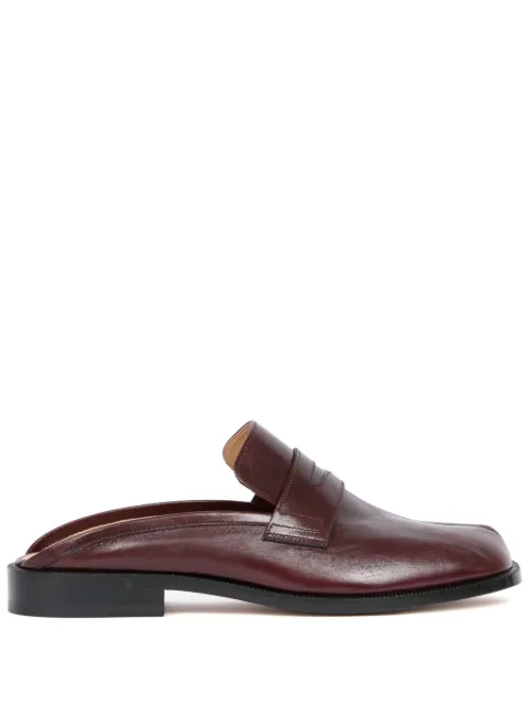 Maison Margiela Tabi leather mules Red S57WP0101P8158