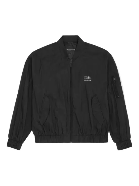 MM6 Maison Margiela X Salomon x Salomon numbers-print bomber jacket Black S52AM0327M35418