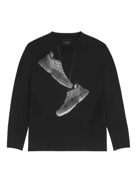 MM6 Maison Margiela X Salomon x Salomon graphic-print sweatshirt Black SH0GC0052M20101
