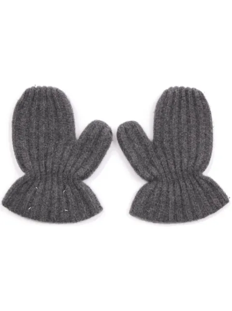 Maison Margiela ribbed-knit gloves Grey S50TS0049M13114