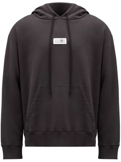 MM6 Maison Margiela numbers-motif hoodie Black SH0GU0018M25012