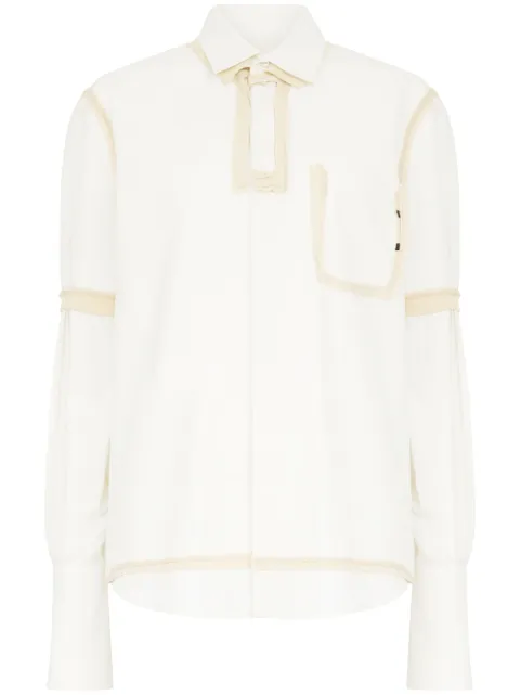 Maison Margiela long-sleeve cotton shirt White S51DT0018M35391