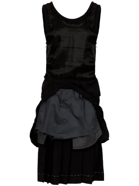 Maison Margiela layered midi dress Black S51DD0029MTN059