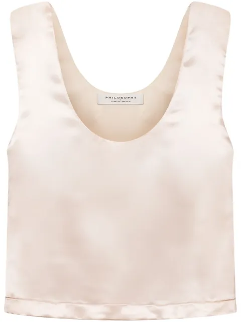Philosophy Di Lorenzo Serafini satin-finish top Pink A08050721