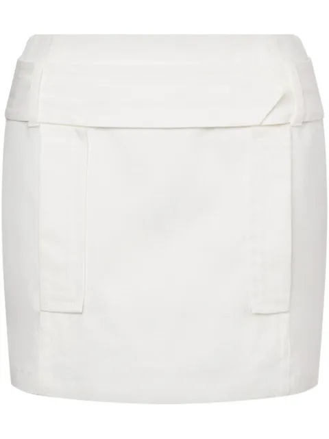Alberta Ferretti stretch-cotton mini skirt White AEF251U01181624