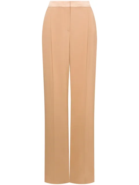 Alberta Ferretti pressed-crease straight trousers Neutrals AEF251U03261618