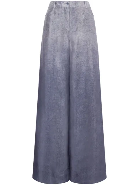 Alberta Ferretti silk palazzo pants Blue AEF251U03191632