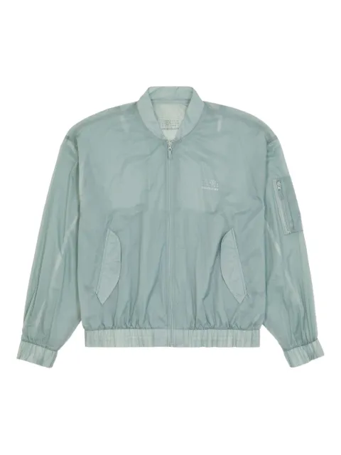 MM6 Maison Margiela X Salomon x Salomon numbers-print bomber jacket Blue S52AM0327M35418