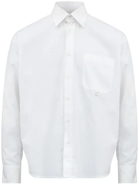 MM6 Maison Margiela detachable-collar shirt White SH0DT0020M35152