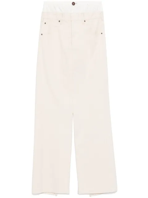 Maison Margiela denim midi skirt Neutrals S51MI0004