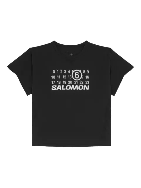 MM6 Maison Margiela X Salomon x Salomon logo-print T-Shirt Black SH0GC0051M20101