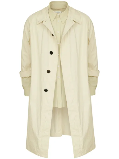 Maison Margiela layered trench coat Neutrals S50AH0137M35354