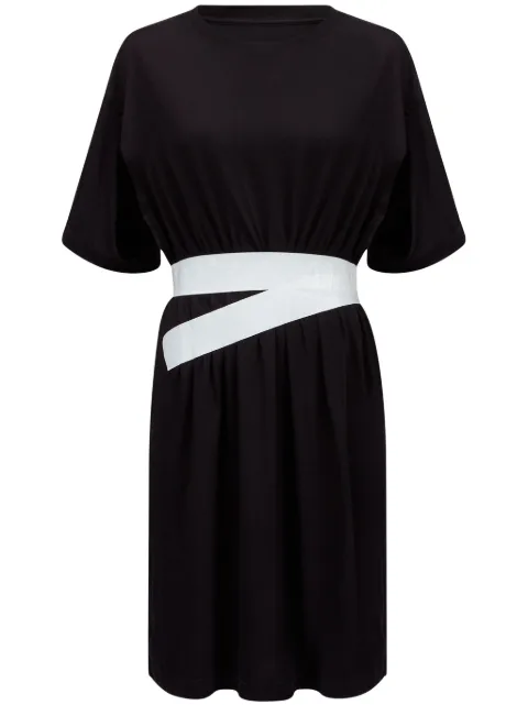 MM6 Maison Margiela belted cotton T-shirt dress Black S52DA0063M20048