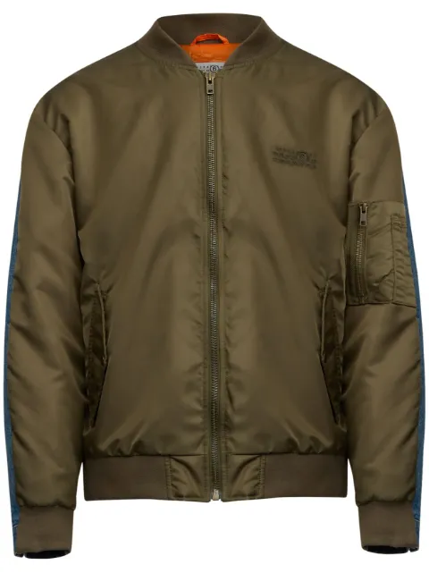 MM6 Maison Margiela numbers-motif bomber jacket Brown SH0AM0044MTN038