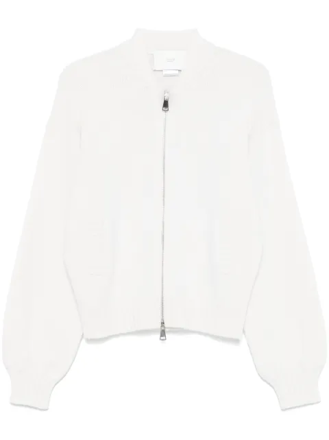 Vanisè zip-up cardigan White V33526BLONDIE