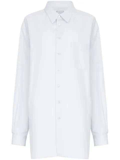 Maison Margiela long-length cotton shirt White S51DT0017M35397
