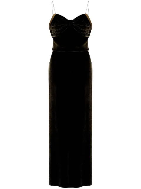 Maison Margiela silk maxi dress Green S51DG0003M35345