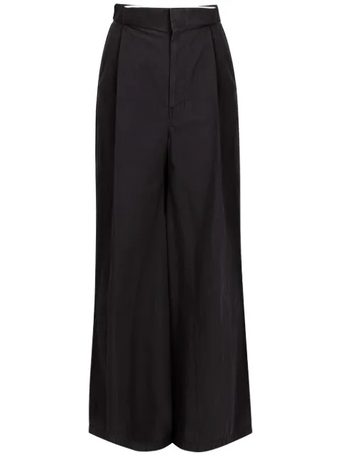 Maison Margiela four-stitch logo palazzo trousers Black S51KA0601M35289