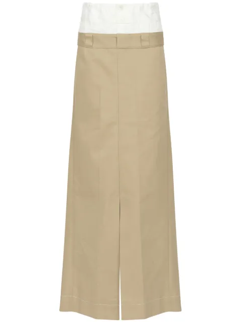 Maison Margiela high-rise maxi skirt Neutrals S51MI0002S54042