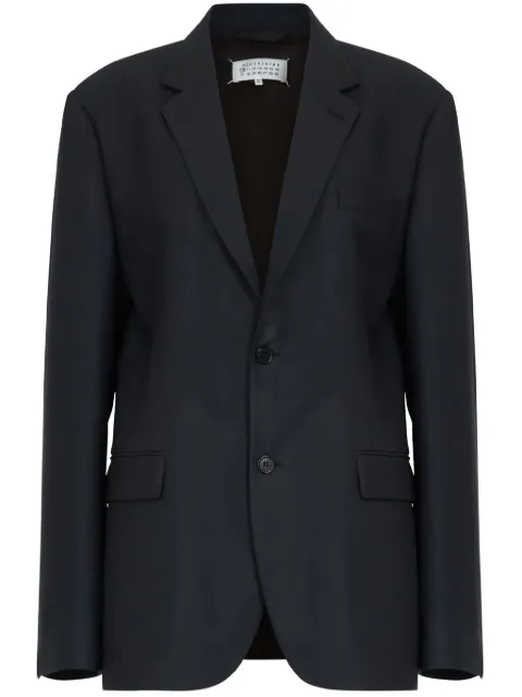 Maison Margiela single-breasted blazer Blue S51BN0431M35301