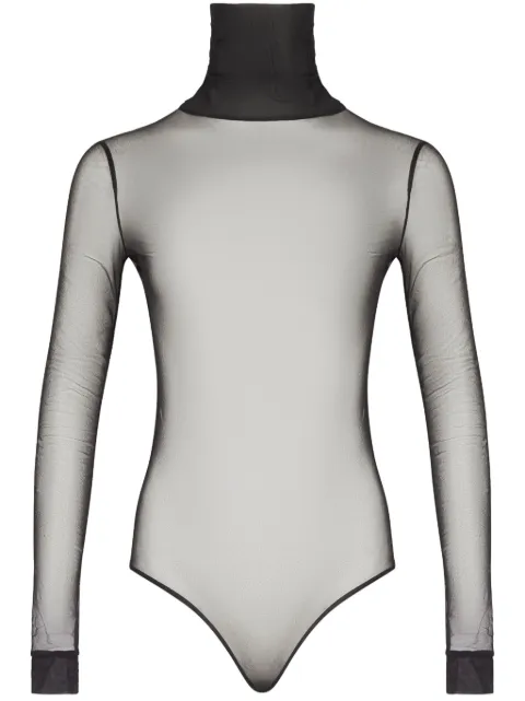 Maison Margiela sheer bodysuit Black S51NA0105M20088