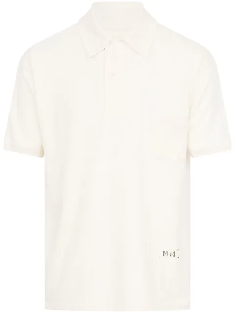 Maison Margiela logo-print polo shirt White S50GL0060M20061