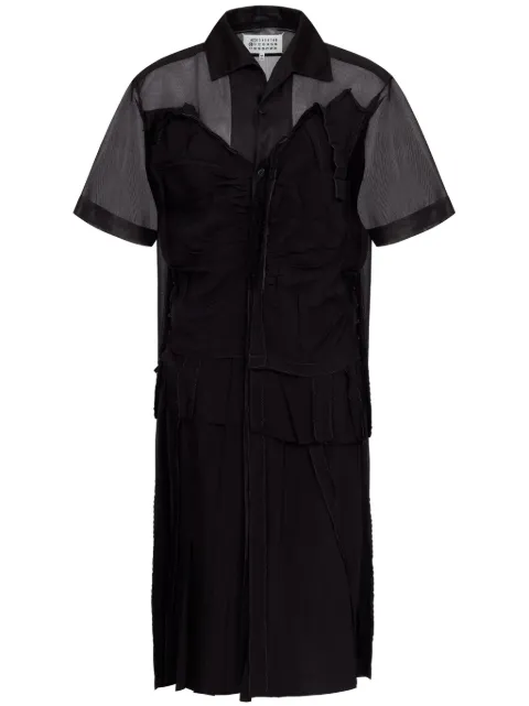 Maison Margiela layered midi dress Black S51DD0027MTJ020