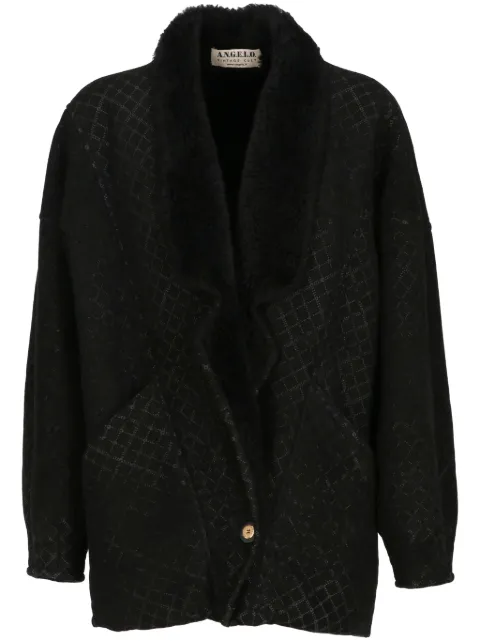 A.N.G.E.L.O. Vintage Cult 1980s suede coat Black ANG480RT