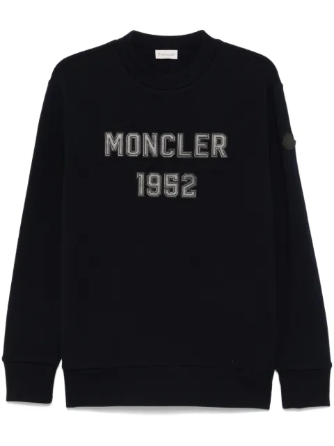 Moncler logo-patch sweatshirt Blue J20918G0007389AR8