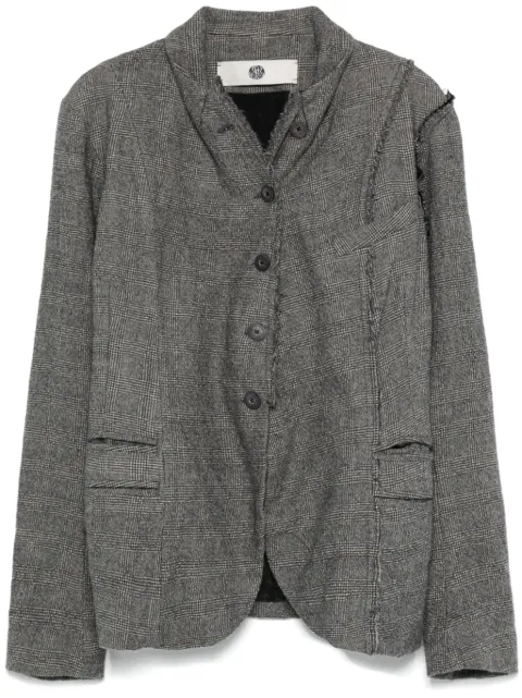 Marc Le Bihan Prince of Wales-pattern blazer Grey 2205H2425