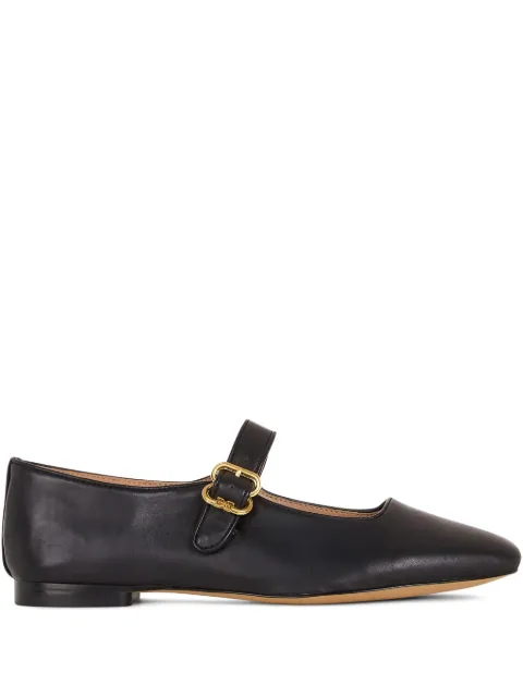 Sam Edelman Michaela buckle-strap square-toe flats Black H8665L1