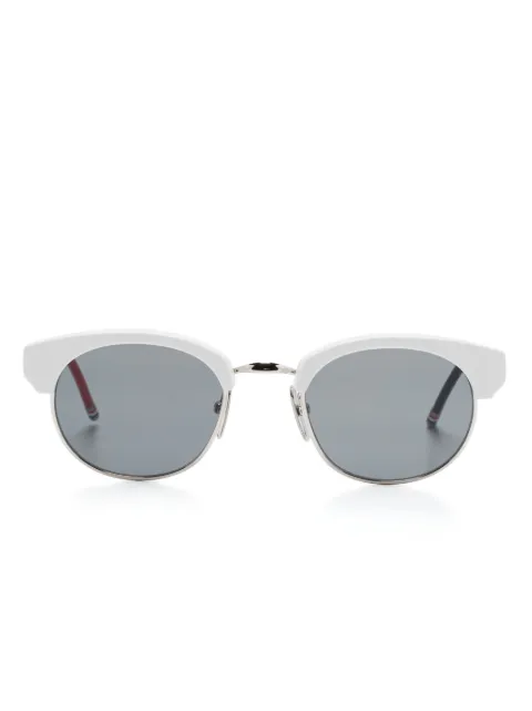 Thom Browne Eyewear Clubmaster-frame sunglasses Black UES702AG0003