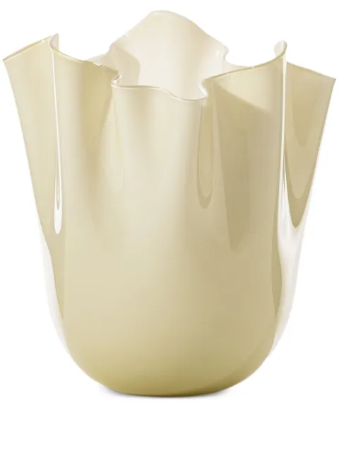 Venini Fazzoletto vase (13.5cm x 13.5cm) Neutrals FO370002000O0A45