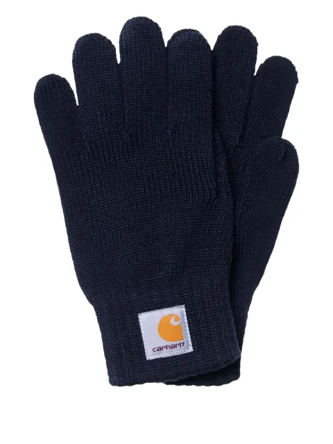 Carhartt WIP logo-patch gloves Blue I021756