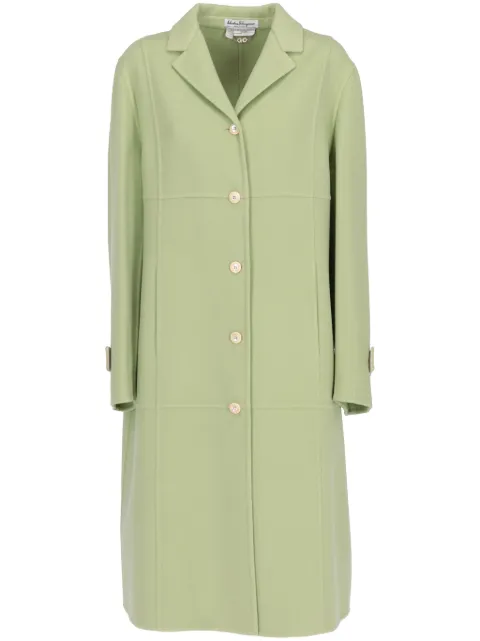 Ferragamo Pre-Owned 1970s wool coat Green SFE680RH