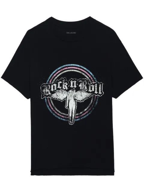 Zadig&Voltaire Tommer Strass T-shirt Black JWTS02