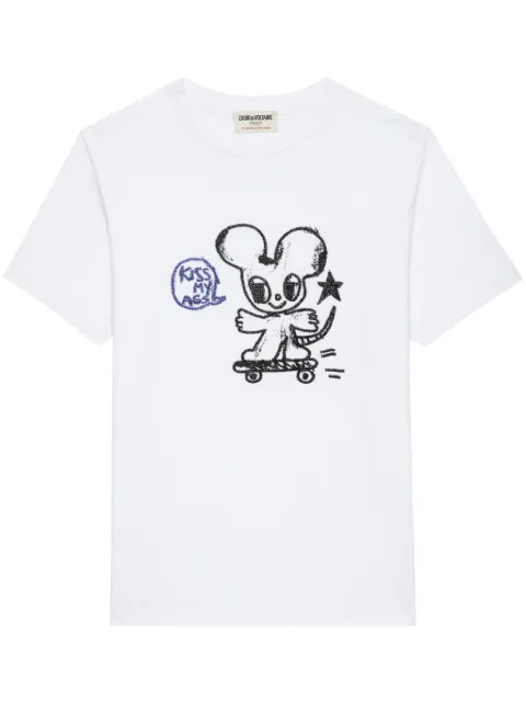 Zadig&Voltaire Edwin Happy Mouse t-shirt White JWTS02734
