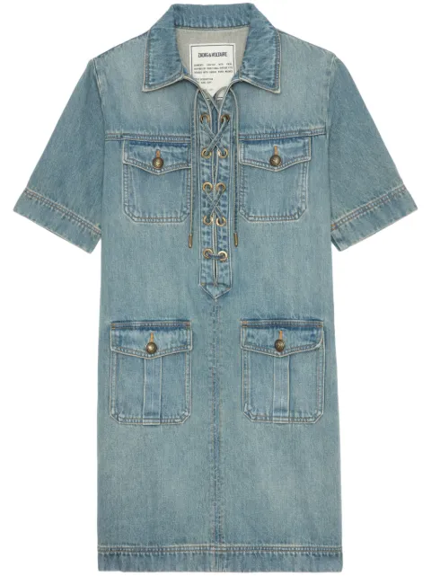 Zadig&Voltaire denim mini dress Blue WWDR02533