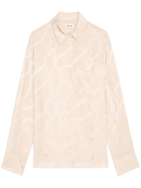 Zadig&Voltaire Morning silk shirt Neutrals WWSH00589