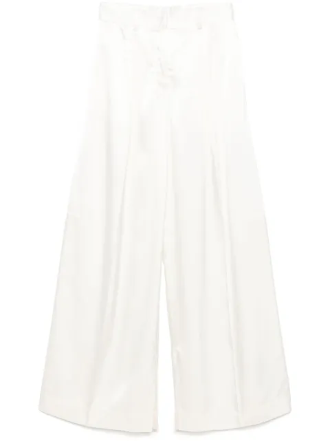 Jil Sander pleated trousers White J03KA0264J65246