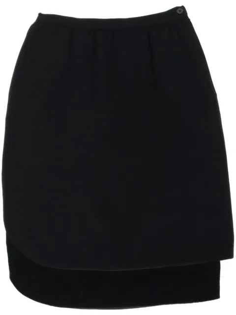 Valentino Garavani Pre-Owned 1980s layered skirt Black VAL250RE
