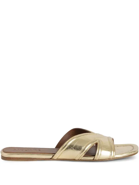 Zadig&Voltaire Azora flat mules Gold SWCT01939