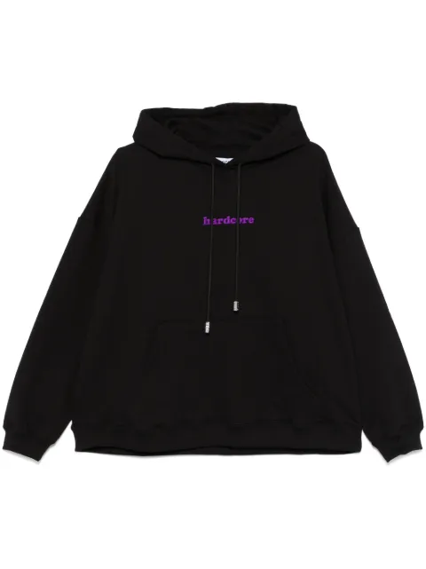 GCDS embroidered hoodie Black A2CM1908JG7
