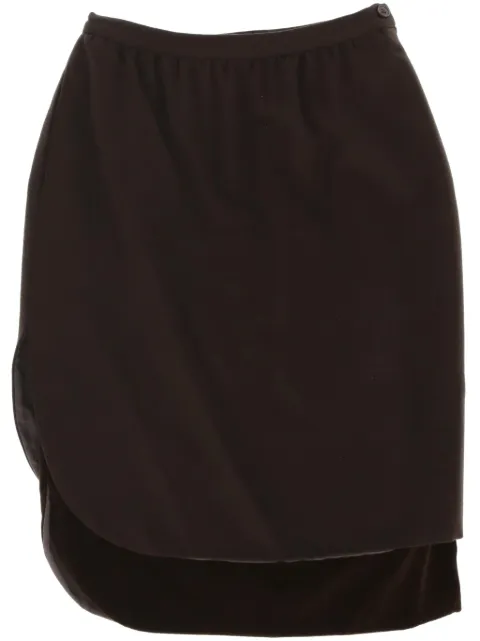 Valentino Garavani Pre-Owned 1980s layered skirt Brown VAL250RF