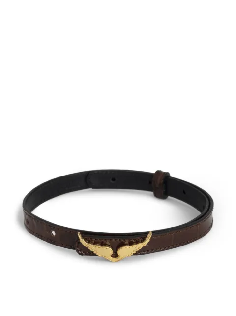 Zadig&Voltaire Rock croco bracelet Brown OWJW01751