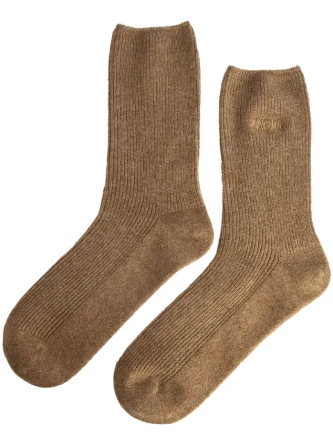 Zadig&Voltaire cashmere socks Brown KWAK00006