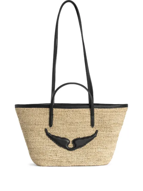 Zadig&Voltaire Mini Wings basket bag Neutrals LWBA03656